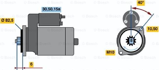 BOSCH 0 986 014 221 - Motorino d'avviamento autozon.pro