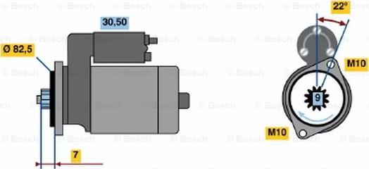 BOSCH 0 986 014 761 - Motorino d'avviamento autozon.pro