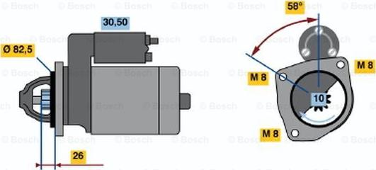 BOSCH 0 986 014 700 - Motorino d'avviamento autozon.pro