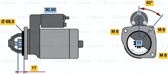 BOSCH 0 986 014 770 - Motorino d'avviamento autozon.pro