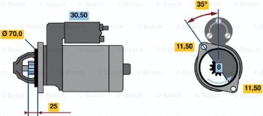 BOSCH 0 986 015 981 - Motorino d'avviamento autozon.pro