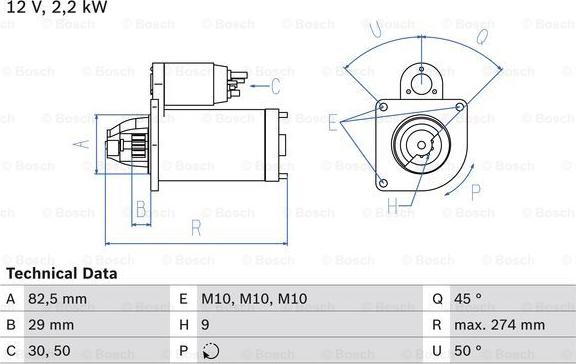 BOSCH 0 986 015 930 - Motorino d'avviamento autozon.pro