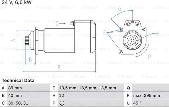 BOSCH 0 986 015 670 - Motorino d'avviamento autozon.pro