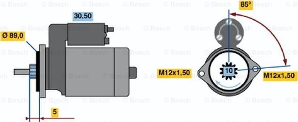 BOSCH 0 986 015 391 - Motorino d'avviamento autozon.pro