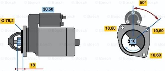 BOSCH 0 986 015 200 - Motorino d'avviamento autozon.pro