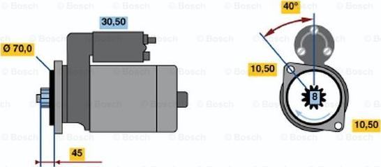 BOSCH 0 986 015 751 - Motorino d'avviamento autozon.pro