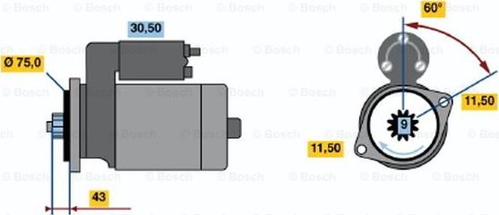 BOSCH 0 986 015 721 - Motorino d'avviamento autozon.pro