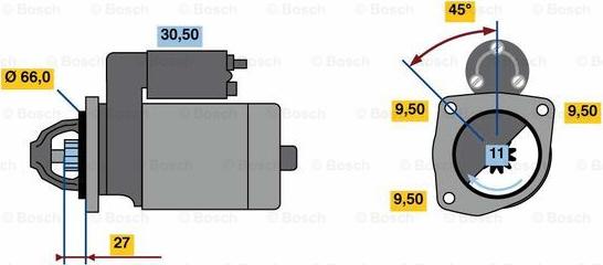 BOSCH 0 986 016 411 - Motorino d'avviamento autozon.pro