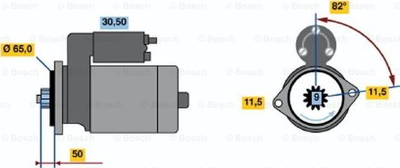 BOSCH 0 986 016 431 - Motorino d'avviamento autozon.pro