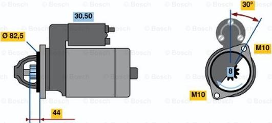 BOSCH 0 986 016 591 - Motorino d'avviamento autozon.pro