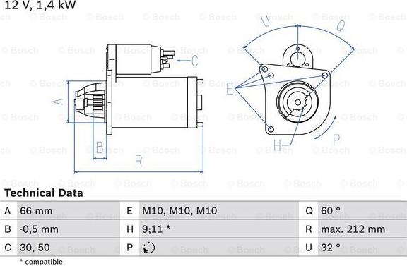 BOSCH 0 986 016 570 - Motorino d'avviamento autozon.pro