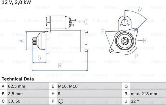 BOSCH 0 986 016 021 - Motorino d'avviamento autozon.pro