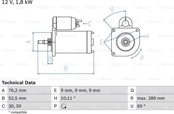 BOSCH 0 986 016 190 - Motorino d'avviamento autozon.pro