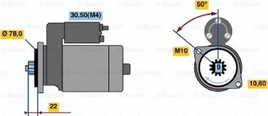 BOSCH 0 986 016 151 - Motorino d'avviamento autozon.pro