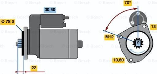 BOSCH 0 986 016 161 - Motorino d'avviamento autozon.pro