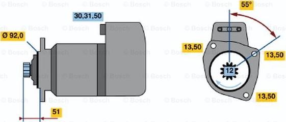 BOSCH 0 986 016 100 - Motorino d'avviamento autozon.pro