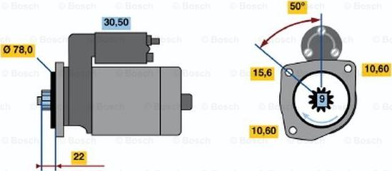 BOSCH 0 986 016 171 - Motorino d'avviamento autozon.pro