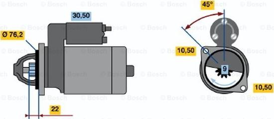 BOSCH 0 986 016 860 - Motorino d'avviamento autozon.pro