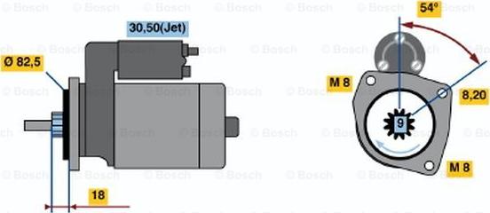 BOSCH 0 986 016 320 - Motorino d'avviamento autozon.pro