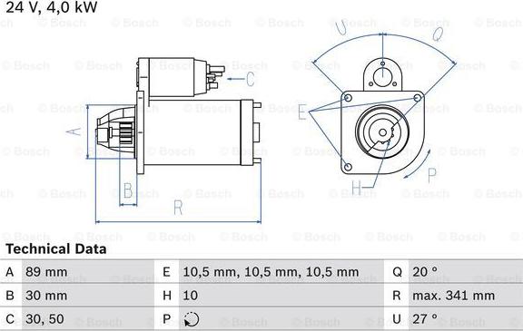 BOSCH 0 986 016 220 - Motorino d'avviamento autozon.pro