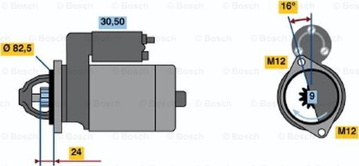 BOSCH 0 986 010 900 - Motorino d'avviamento autozon.pro