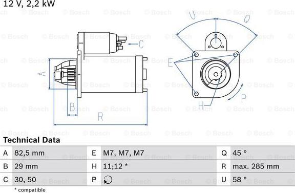 BOSCH 0 986 010 600 - Motorino d'avviamento autozon.pro