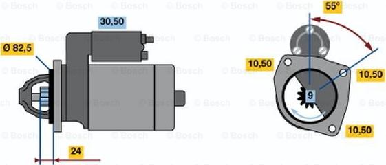 BOSCH 0 986 010 190 - Motorino d'avviamento autozon.pro