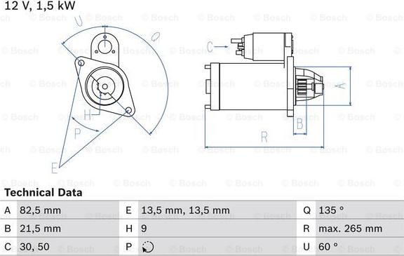 BOSCH 0 986 010 840 - Motorino d'avviamento autozon.pro