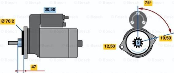 BOSCH 0 986 010 360 - Motorino d'avviamento autozon.pro