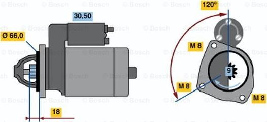 BOSCH 0 986 010 260 - Motorino d'avviamento autozon.pro