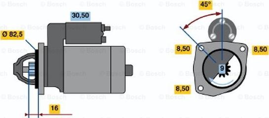 BOSCH 0 986 010 280 - Motorino d'avviamento autozon.pro