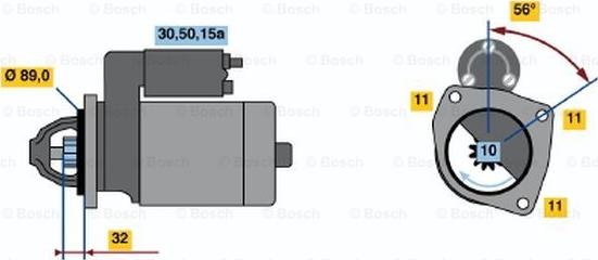 BOSCH 0 986 010 710 - Motorino d'avviamento autozon.pro