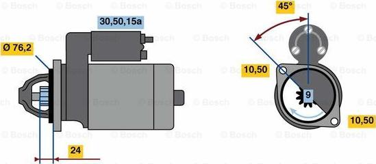 BOSCH 0 986 010 720 - Motorino d'avviamento autozon.pro