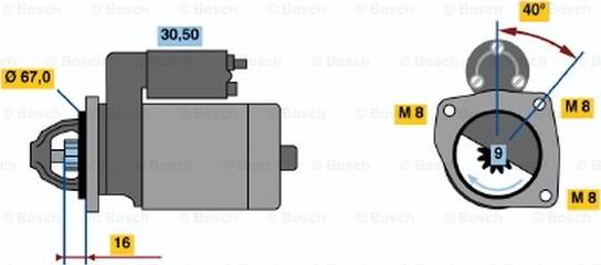 BOSCH 0 986 011 921 - Motorino d'avviamento autozon.pro