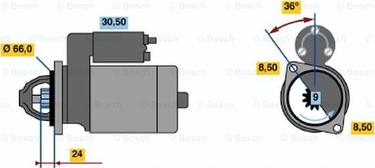 BOSCH 0 986 011 671 - Motorino d'avviamento autozon.pro