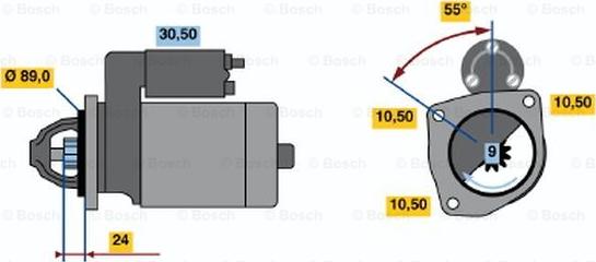 BOSCH 0 986 011 790 - Motorino d'avviamento autozon.pro