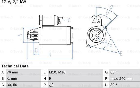 BOSCH 0 986 018 910 - Motorino d'avviamento autozon.pro