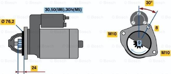 BOSCH 0 986 018 460 - Motorino d'avviamento autozon.pro