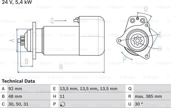 BOSCH 0 986 018 420 - Motorino d'avviamento autozon.pro