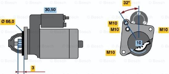 BOSCH 0 986 018 591 - Motorino d'avviamento autozon.pro