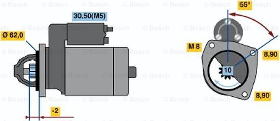 BOSCH 0 986 018 521 - Motorino d'avviamento autozon.pro