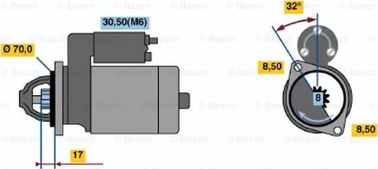 BOSCH 0 986 018 571 - Motorino d'avviamento autozon.pro