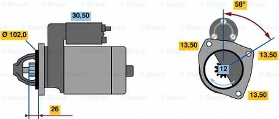 BOSCH 0 986 018 641 - Motorino d'avviamento autozon.pro