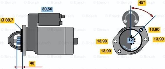 BOSCH 0 986 018 651 - Motorino d'avviamento autozon.pro