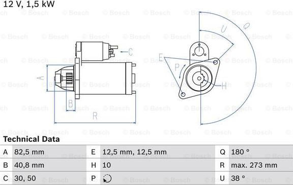 BOSCH 0 986 018 080 - Motorino d'avviamento autozon.pro