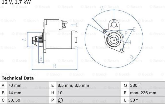 BOSCH 0 986 018 180 - Motorino d'avviamento autozon.pro