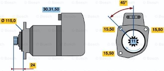 BOSCH 0 986 018 810 - Motorino d'avviamento autozon.pro