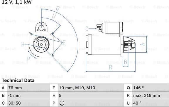 BOSCH 0 986 018 870 - Motorino d'avviamento autozon.pro