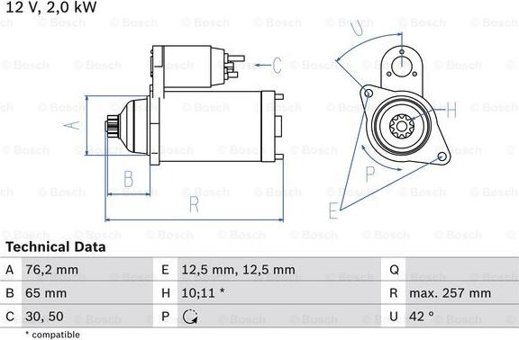 BOSCH 0 986 018 390 - Motorino d'avviamento autozon.pro