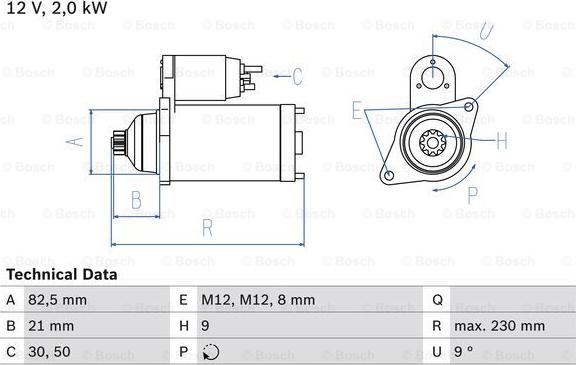 BOSCH 0 986 018 380 - Motorino d'avviamento autozon.pro